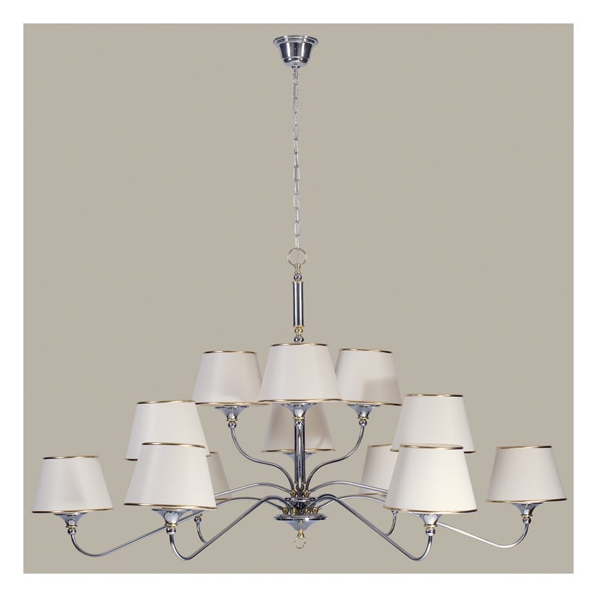 Jupiter 1411 - NESS NE 12 - Luster na lancu 12xE27/60W/230V