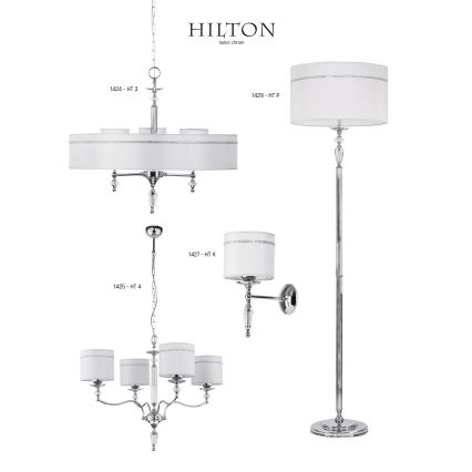 Jupiter 1426 - Luster na lancu HILTON 6xE27/60W/230V