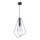 Jupiter 1661 - Luster na sajli KAIR 1xE27/60W/230V crna/sjajni krom