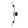 Jupiter 1672 - Zidna svjetiljka LUCE 2xE27/60W/230V crna