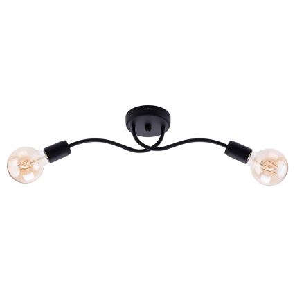 Jupiter 1672 - Zidna svjetiljka LUCE 2xE27/60W/230V crna