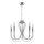 Jupiter 1688 - Luster na lancu MELANI 5xE14/40W/230V srebrna