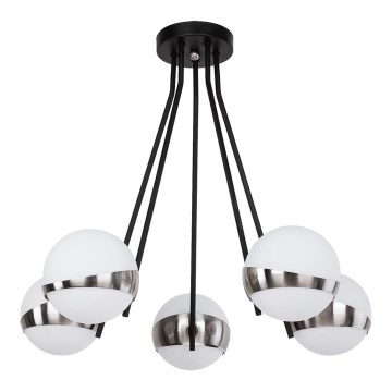 Jupiter 1715 - Viseći luster ELFA 5xE14/40W/230V sjajni krom