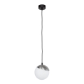 Jupiter 1722 - Luster na sajli SANTA 1xE14/40W/230V mat krom
