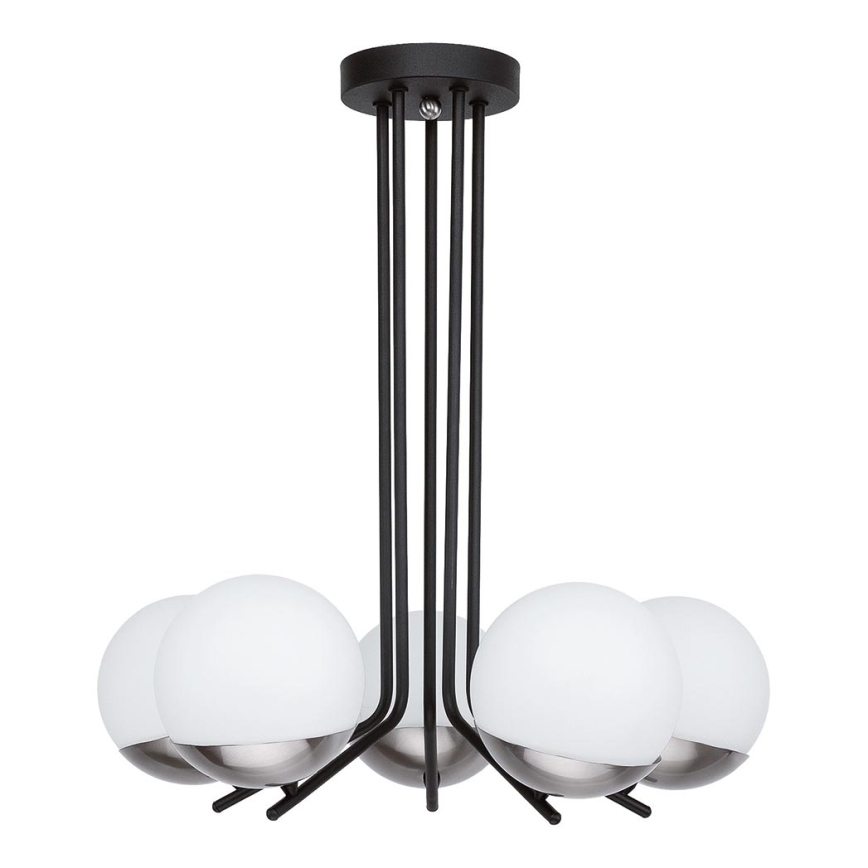 Jupiter 1724 - Viseći luster SANTA 5xE14/40W/230V sjajni krom