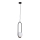 Jupiter 1726 - Luster na sajli IGON 1xE14/40W/230V crna