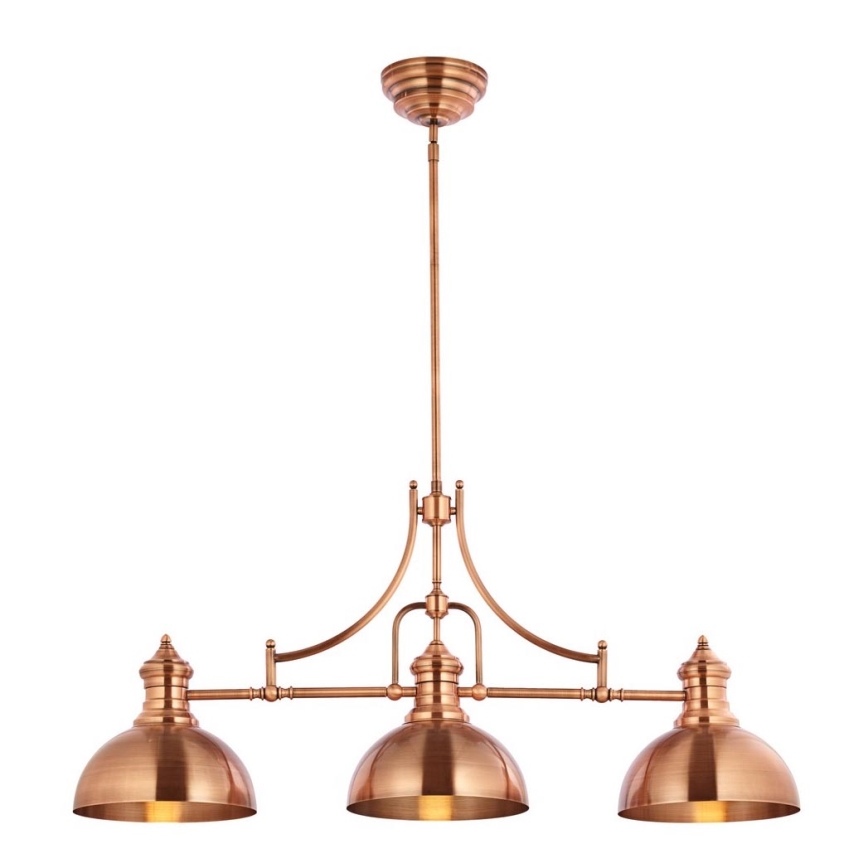 Jupiter 1791 - PT3 - Luster na štapu PLATINO 3xE27/60W/230V bakrena