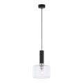 Jupiter 1855 - VA1 - Luster na sajli VANES 1xE27/60W/230V sjajni krom/crna