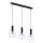 Jupiter 1857 - VA3 - Luster na sajli VANES 3xE27/60W/230V sjajni krom/crna