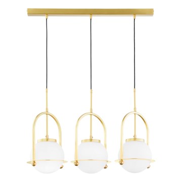 Jupiter 1917 - Luster na sajli ROSSO 3xE27/15W/230V zlatni