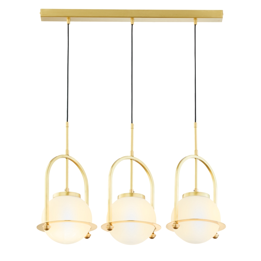 Jupiter 1917 - Luster na sajli ROSSO 3xE27/15W/230V zlatni