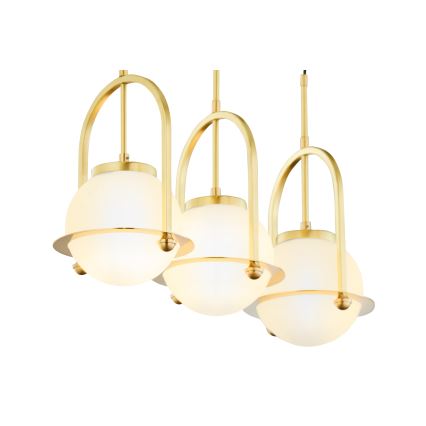 Jupiter 1917 - Luster na sajli ROSSO 3xE27/15W/230V zlatni