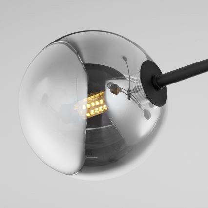 Jupiter 1975 - Viseći luster MOKA 4xGU10/10W/230V + 4xG9/10W/230V crna/sjajni krom