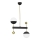 Jupiter 1986 - Viseći luster DEGO 2xG9/10W/230V crna/zlatna