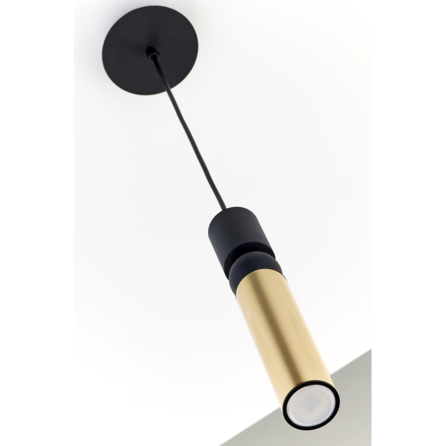 Jupiter 2006 - Luster na sajli ALAS 1xGU10/10W/230V zlatna/crna