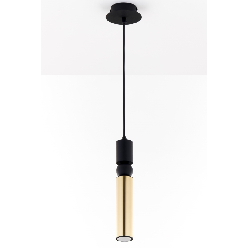 Jupiter 2006 - Luster na sajli ALAS 1xGU10/10W/230V zlatna/crna