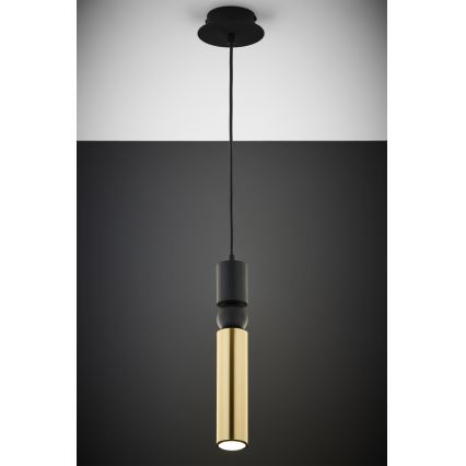 Jupiter 2006 - Luster na sajli ALAS 1xGU10/10W/230V zlatna/crna