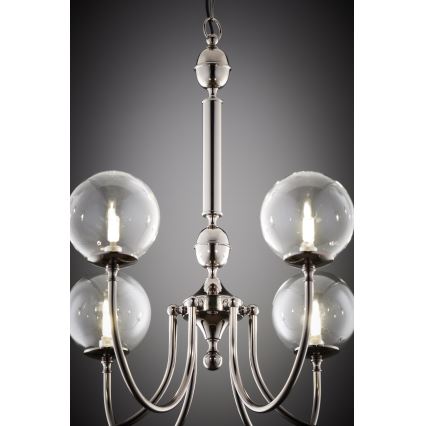 Jupiter 2022 - Luster na lancu BRILLANTE 6xG9/10W/230V sjajni krom