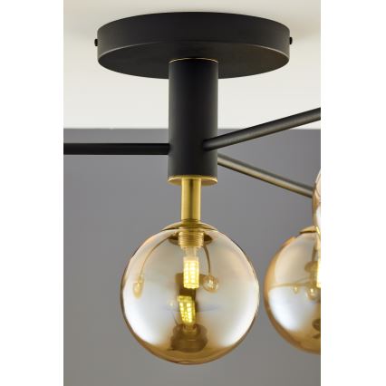 Jupiter 2031 - Nadgradni luster FIGARO 4xG9/10W/230V crna/zlatna/bež