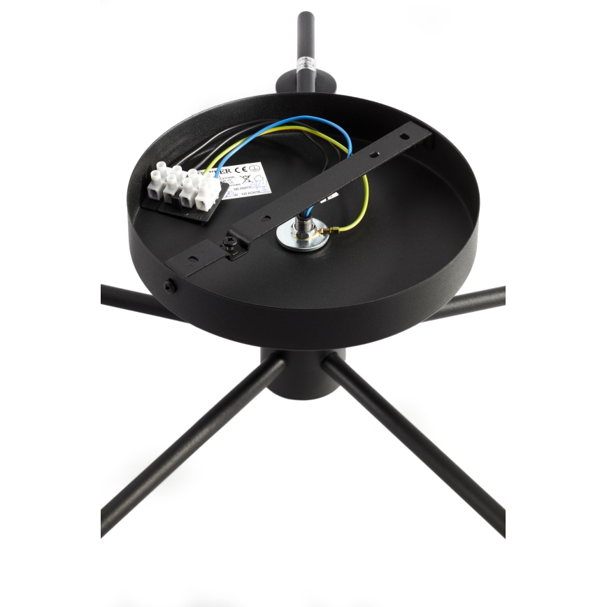 Jupiter 2046 - Nadgradni luster PRATO 5xG9/10W/230V crna/prozirna