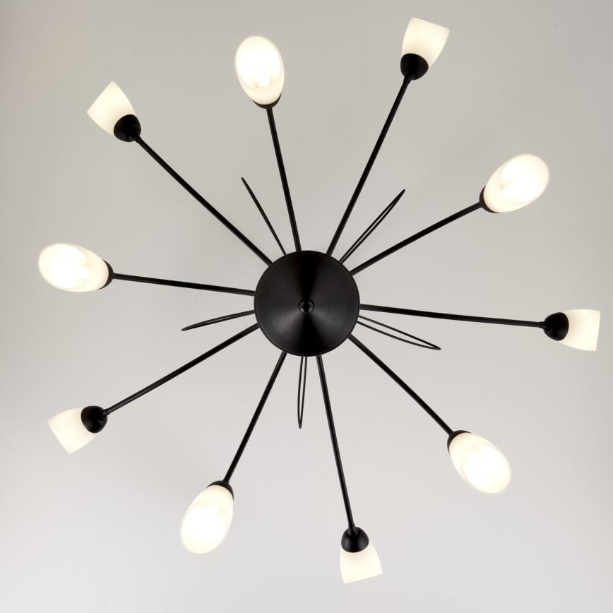 Jupiter 2056 - Luster na šipci GLORIOSA 10xG9/14W/230V crna