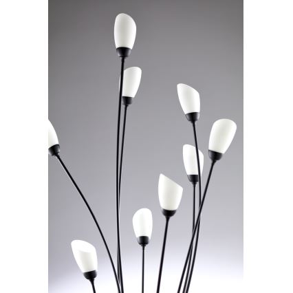 Jupiter 2058 - Podna svjetiljka GLORIOSA 9xG9/14W/230V crna