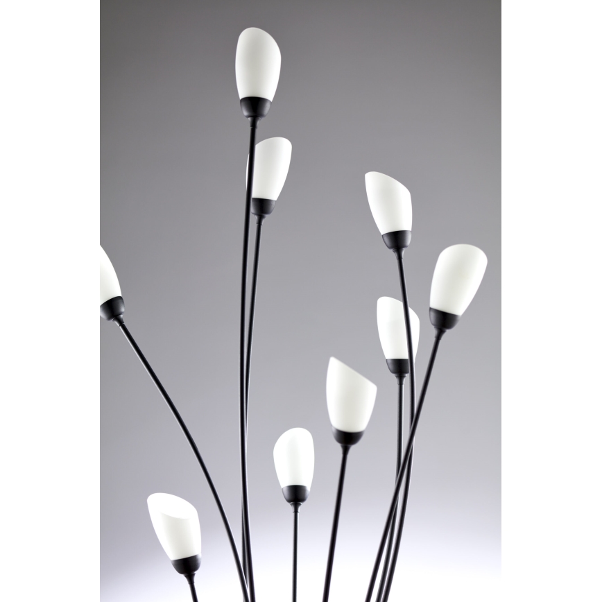 Jupiter 2058 - Podna svjetiljka GLORIOSA 9xG9/14W/230V crna