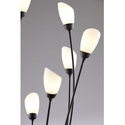 Jupiter 2058 - Podna svjetiljka GLORIOSA 9xG9/14W/230V crna