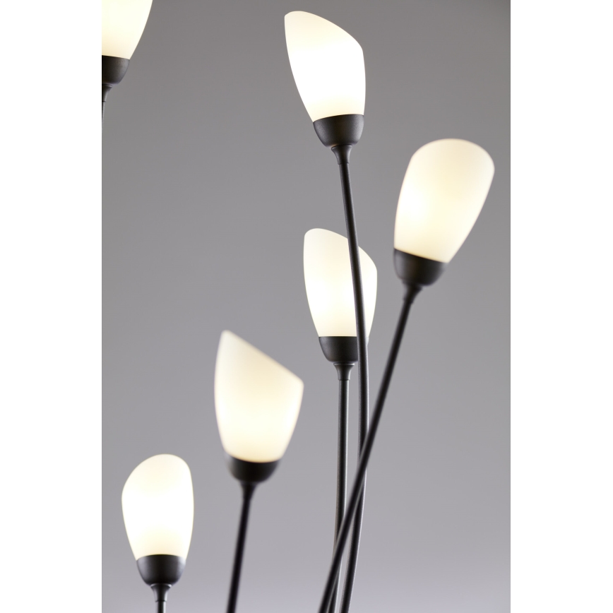 Jupiter 2058 - Podna svjetiljka GLORIOSA 9xG9/14W/230V crna