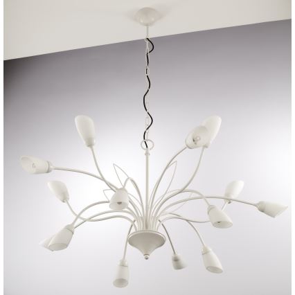 Jupiter 2062 - Luster na lancu GLORIOSA 15xG9/14W/230V, krem boje