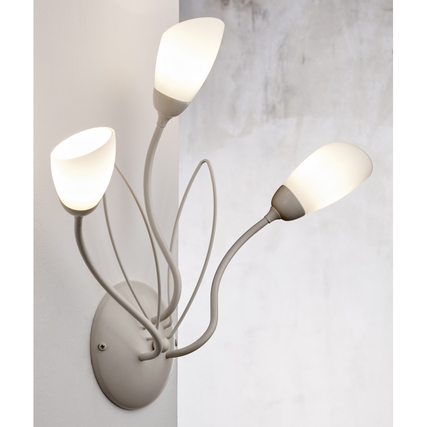 Jupiter 2064 - Zidna svjetiljka GLORIOSA 3xG9/14W/230V krem