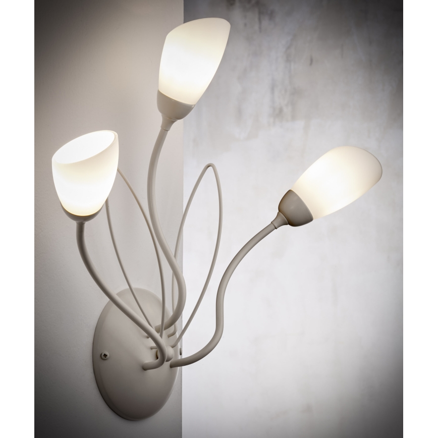 Jupiter 2064 - Zidna svjetiljka GLORIOSA 3xG9/14W/230V krem