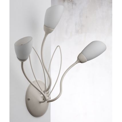 Jupiter 2064 - Zidna svjetiljka GLORIOSA 3xG9/14W/230V krem