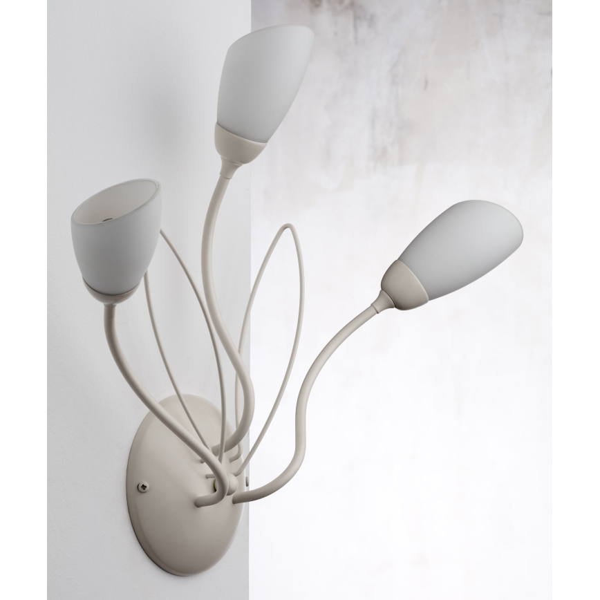 Jupiter 2064 - Zidna svjetiljka GLORIOSA 3xG9/14W/230V krem