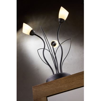 Jupiter 2065 - Stolna lampa GLORIOSA 3xG9/14W/230V crna