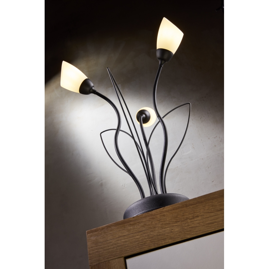 Jupiter 2065 - Stolna lampa GLORIOSA 3xG9/14W/230V crna