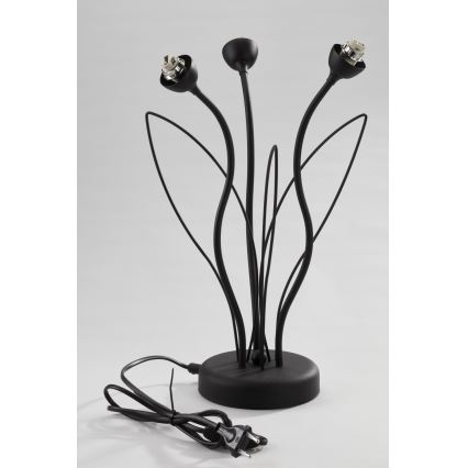 Jupiter 2065 - Stolna lampa GLORIOSA 3xG9/14W/230V crna