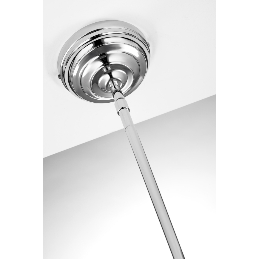 Jupiter 2071 - Luster na štapu PLATINO 1xE27/15W/230V zelena/sjajni krom