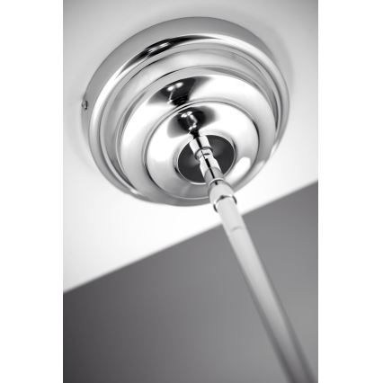 Jupiter 2072 - Luster na šipci PLATINO 3xE27/15W/230V zelena/sjajni krom