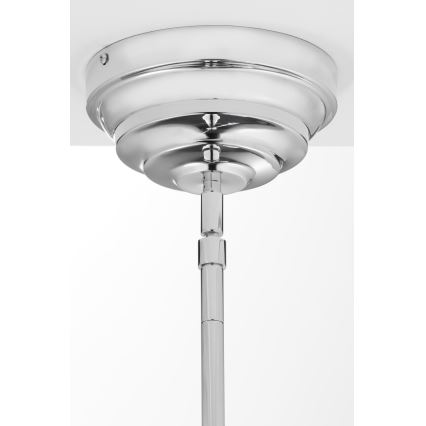 Jupiter 2072 - Luster na šipci PLATINO 3xE27/15W/230V zelena/sjajni krom