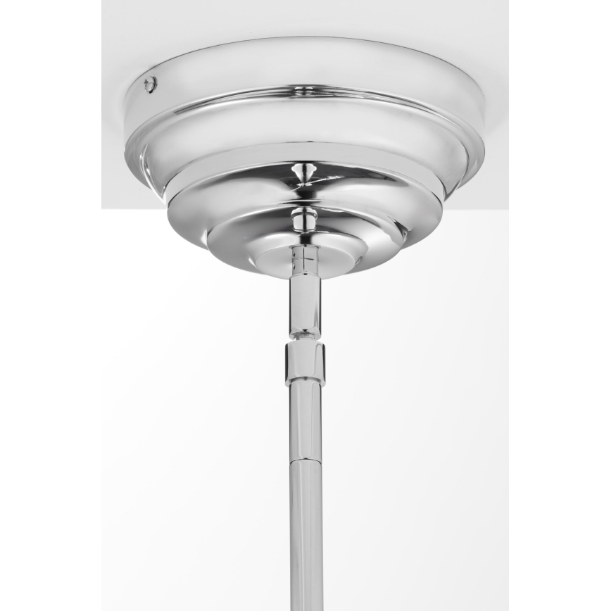 Jupiter 2072 - Luster na šipci PLATINO 3xE27/15W/230V zelena/sjajni krom