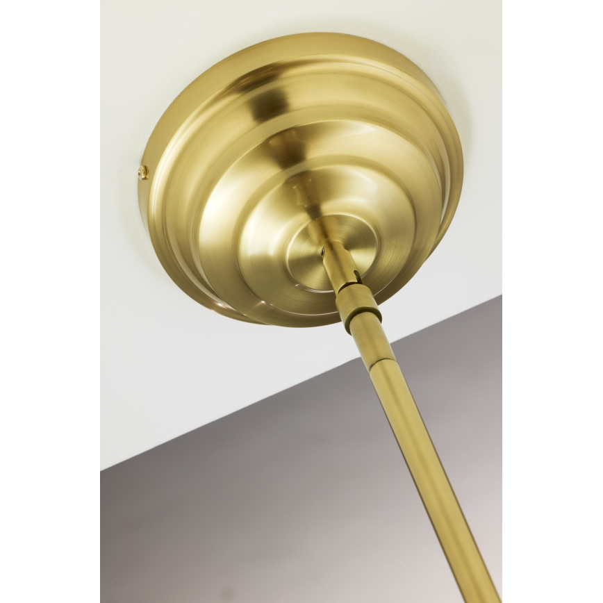 Jupiter 2074 - Luster na šipci PLATINO 3xE27/15W/230V zelena/zlatna