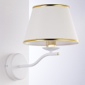 Jupiter 2086 - Zidna lampa SAMBA 1xE27/15W/230V bijela/zlatna
