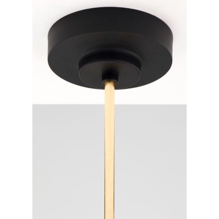 Jupiter 2087 - Luster na štapu RAMIREZ 3xE27/15W/230V zlatna/crna