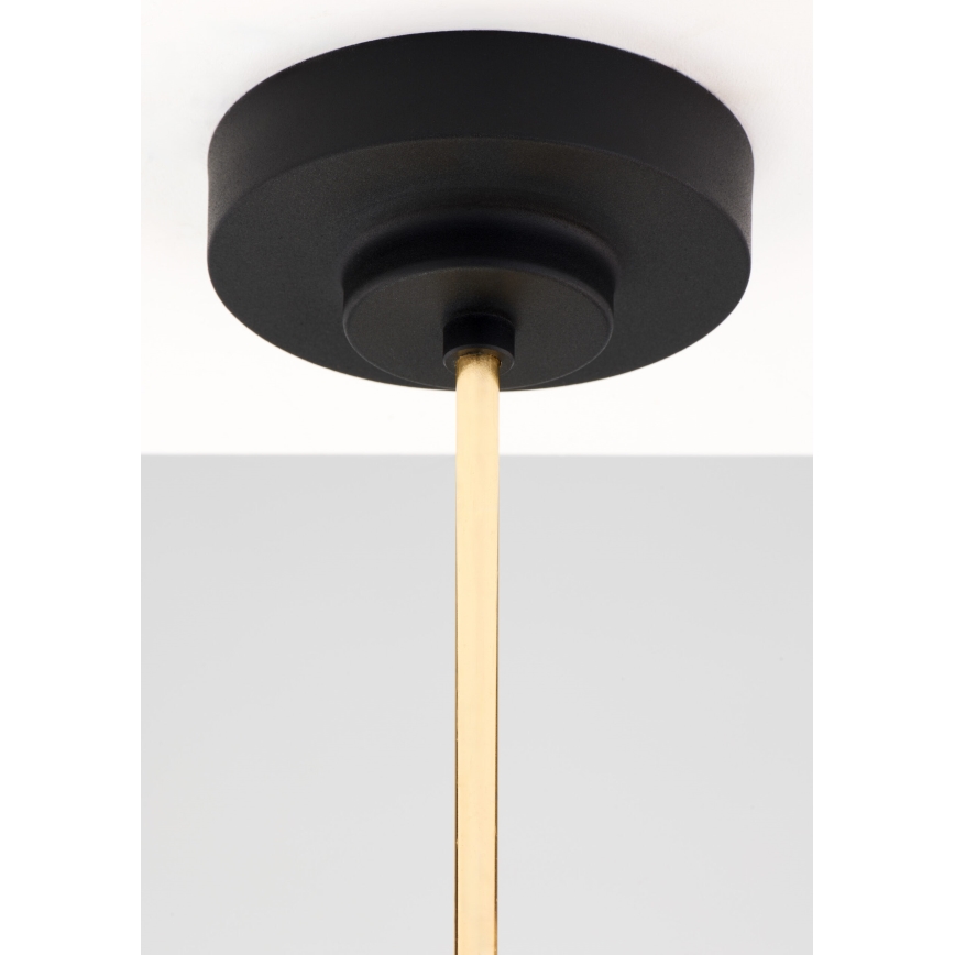 Jupiter 2087 - Luster na štapu RAMIREZ 3xE27/15W/230V zlatna/crna