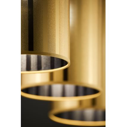 Jupiter 2092 - Viseći luster na sajli CORTINA 3xE27/15W/230V zlatna/crna