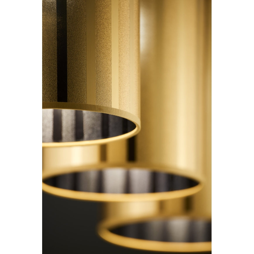 Jupiter 2092 - Viseći luster na sajli CORTINA 3xE27/15W/230V zlatna/crna