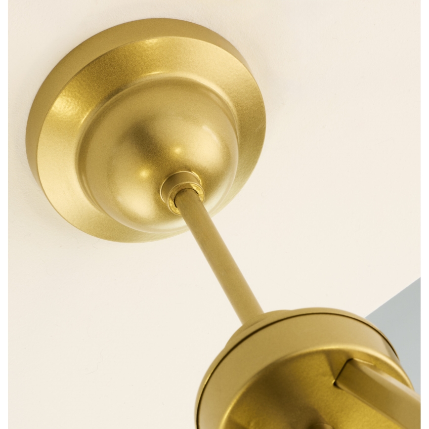 Jupiter 2110 - Luster na štapu KASZMIR 5xE27/15W/230V bijela/zlatna/dekor mramora