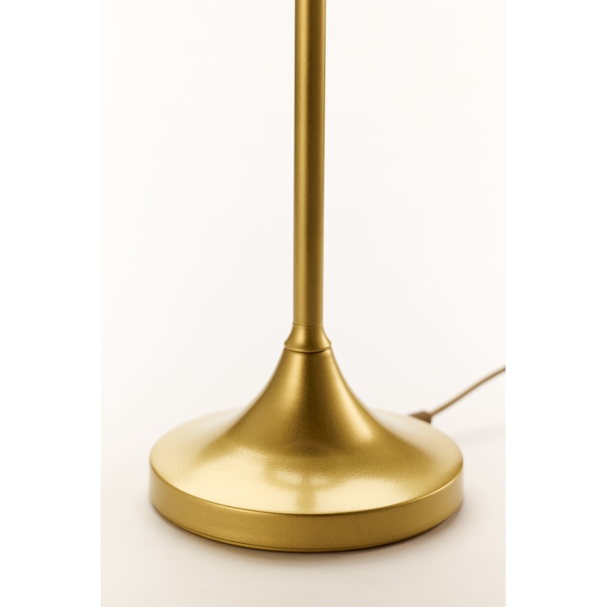 Jupiter 2112 - Stolna lampa KASZMIR 1xE27/15W/230V bijela/zlatna/dekor mramora