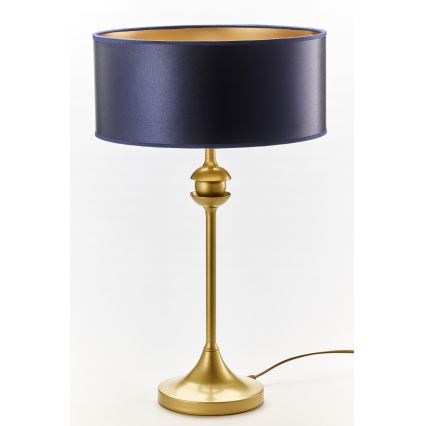 Jupiter 2116 - Stolna svjetiljka KASZMIR 1xE27/15W/230V plava/zlatna